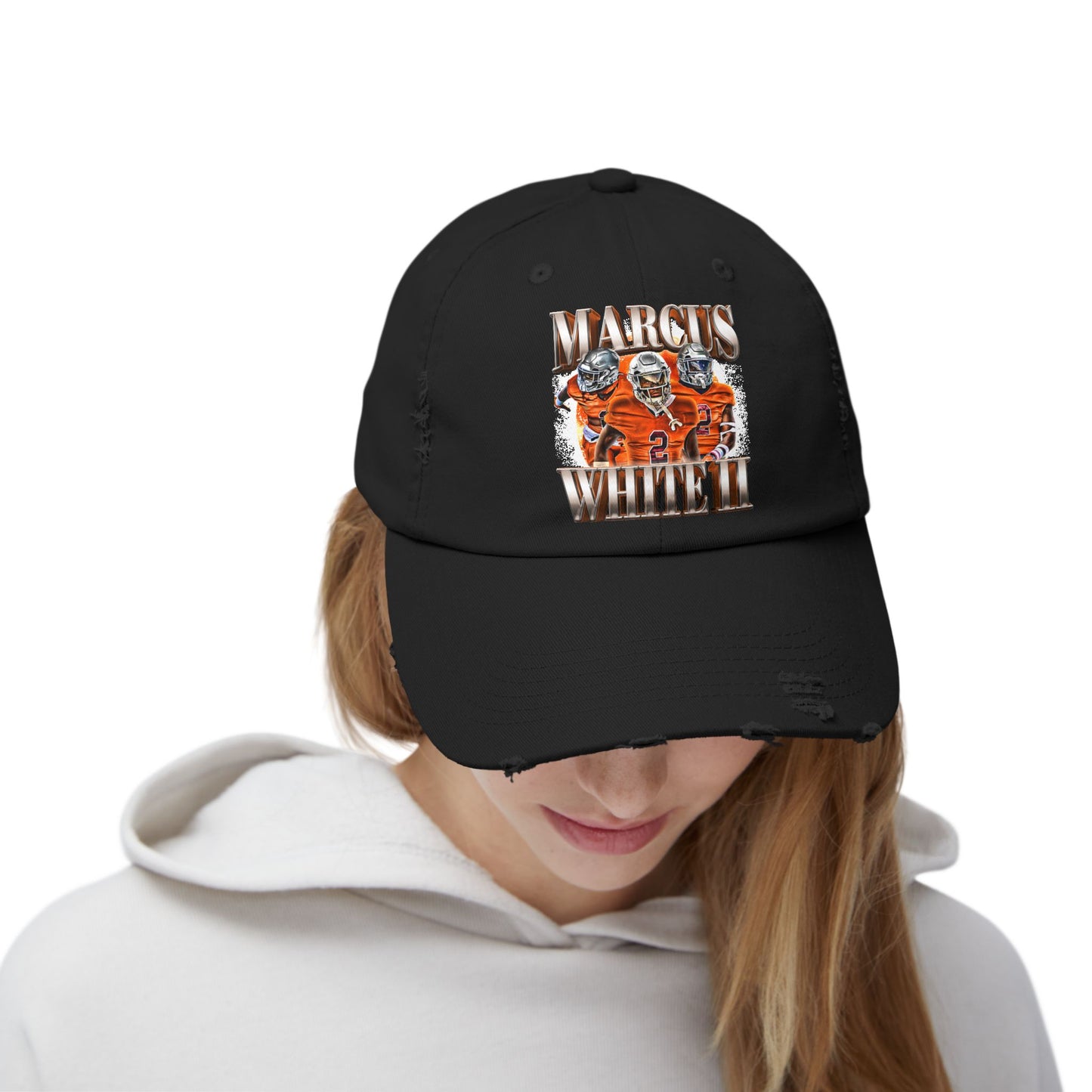 Marcus White II Distressed Hat