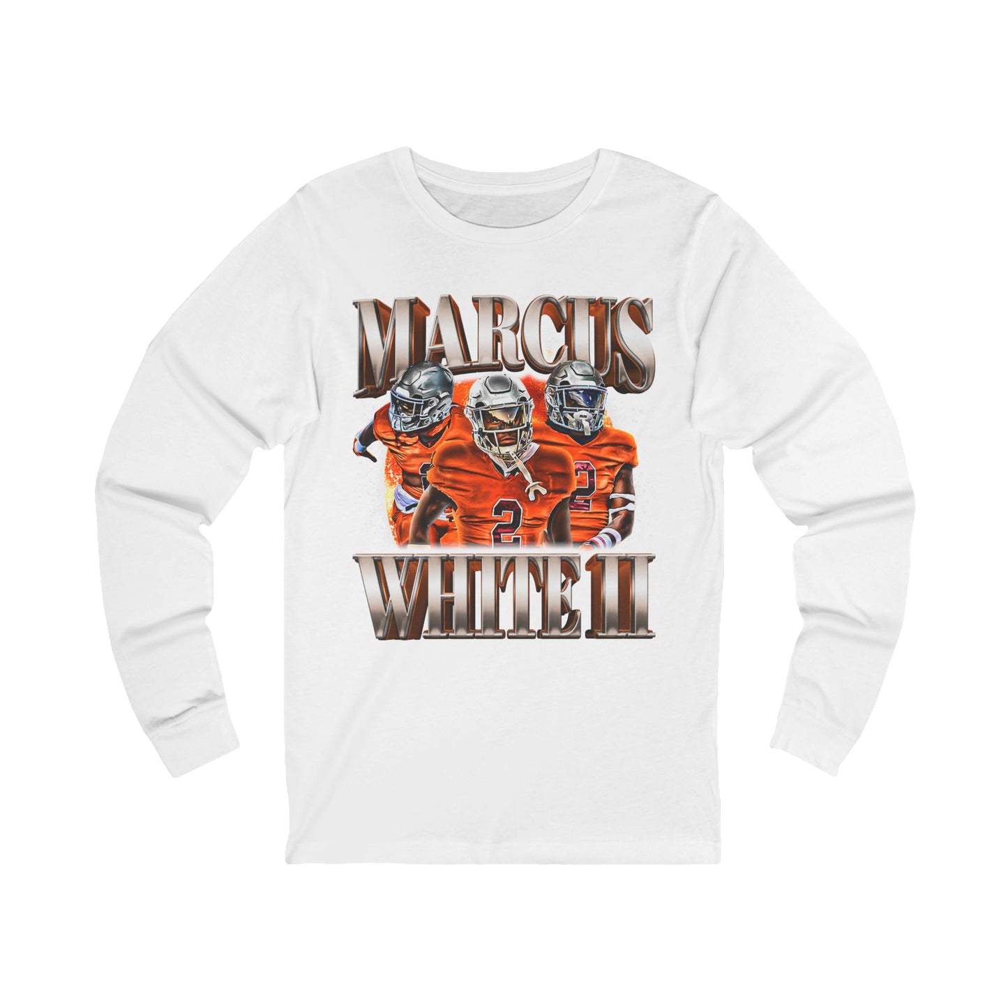 Marcus White II Long Sleeve T-Shirt