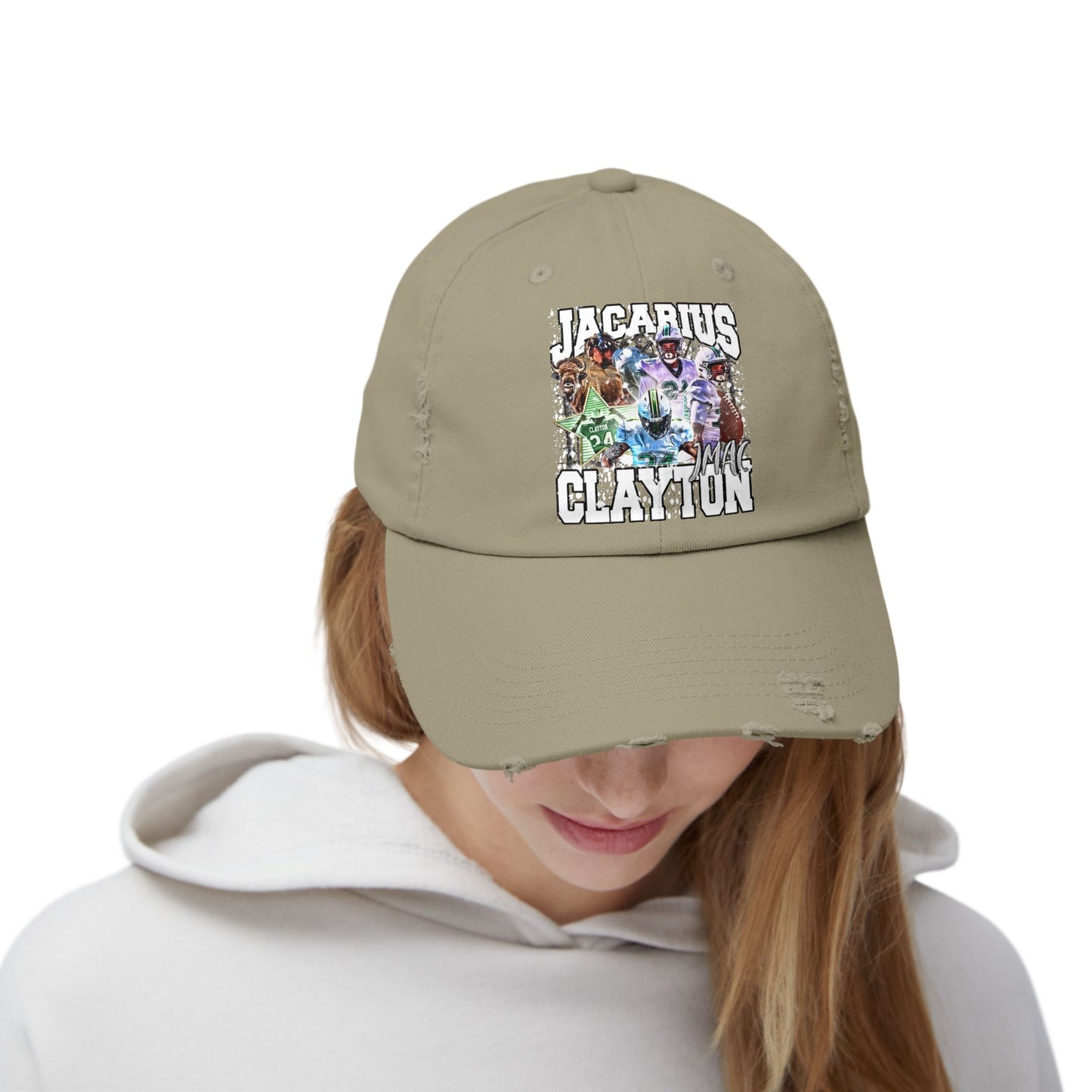 Jacarius Clayton Distressed Hat