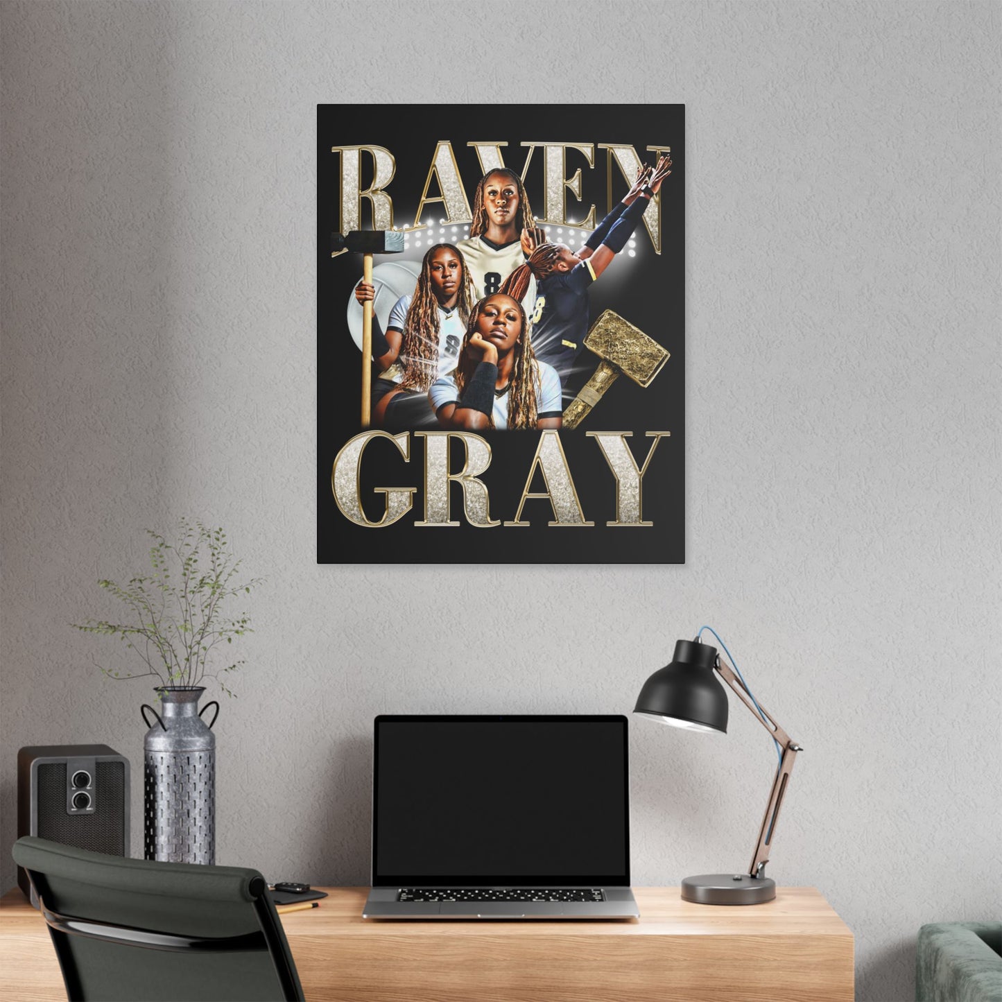 Raven Gray Canvas
