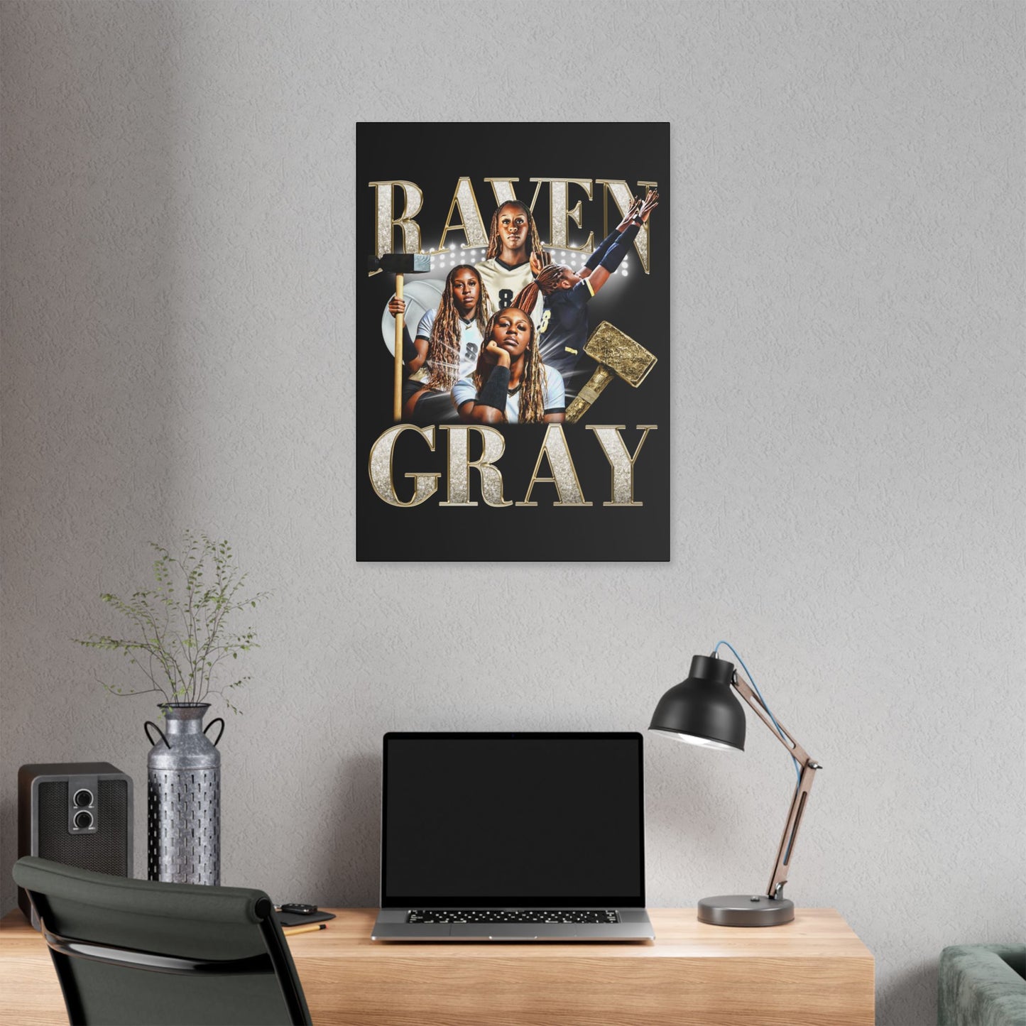 Raven Gray Canvas