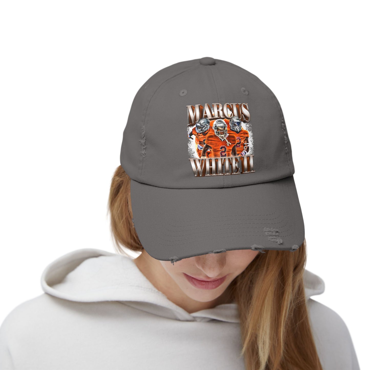 Marcus White II Distressed Hat
