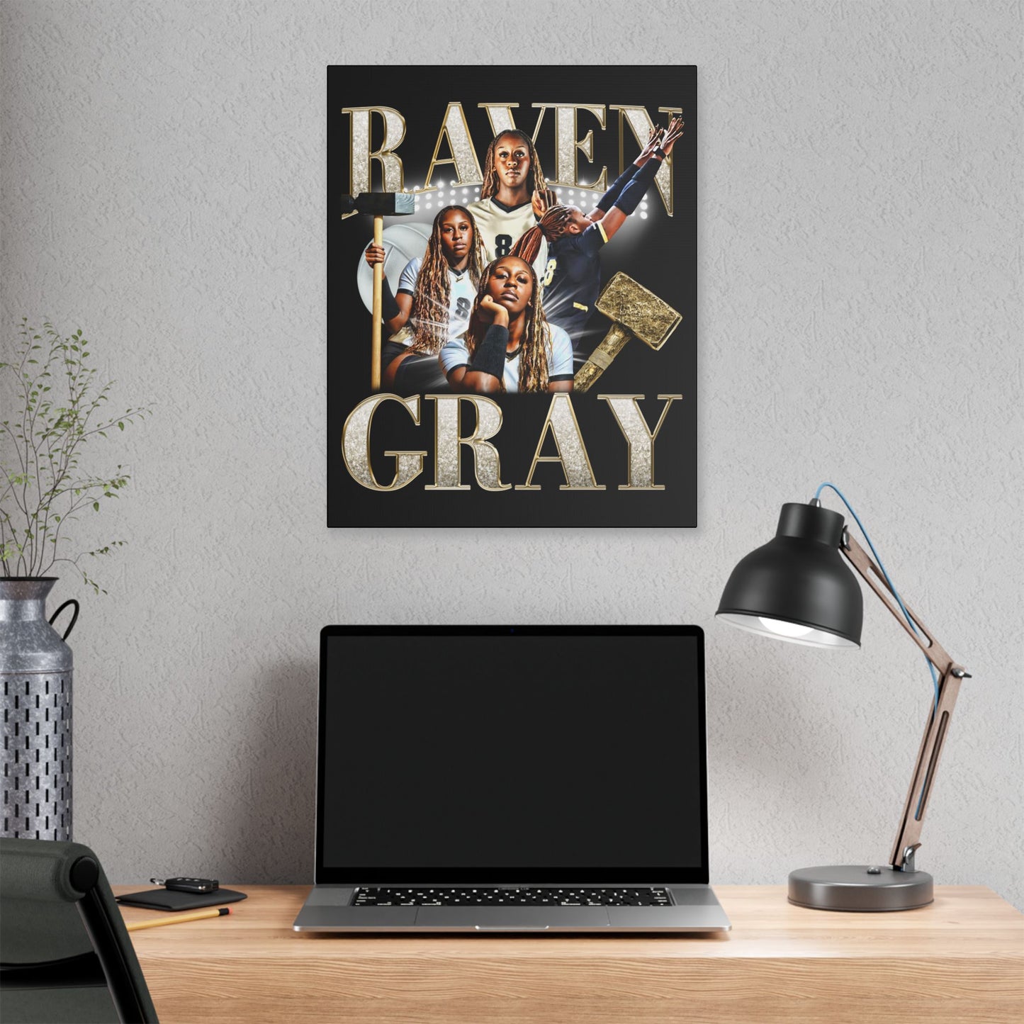 Raven Gray Canvas