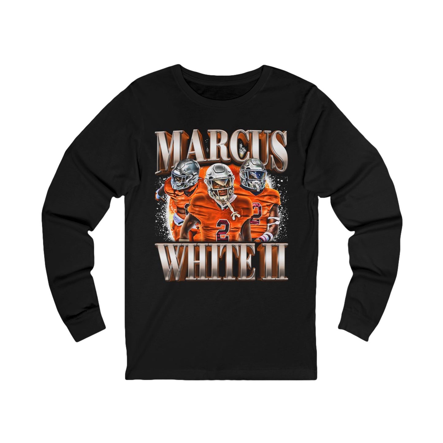 Marcus White II Long Sleeve T-Shirt