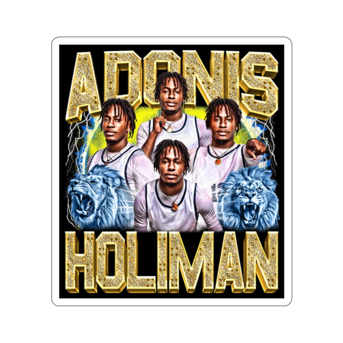 Adonis Holiman Sticker