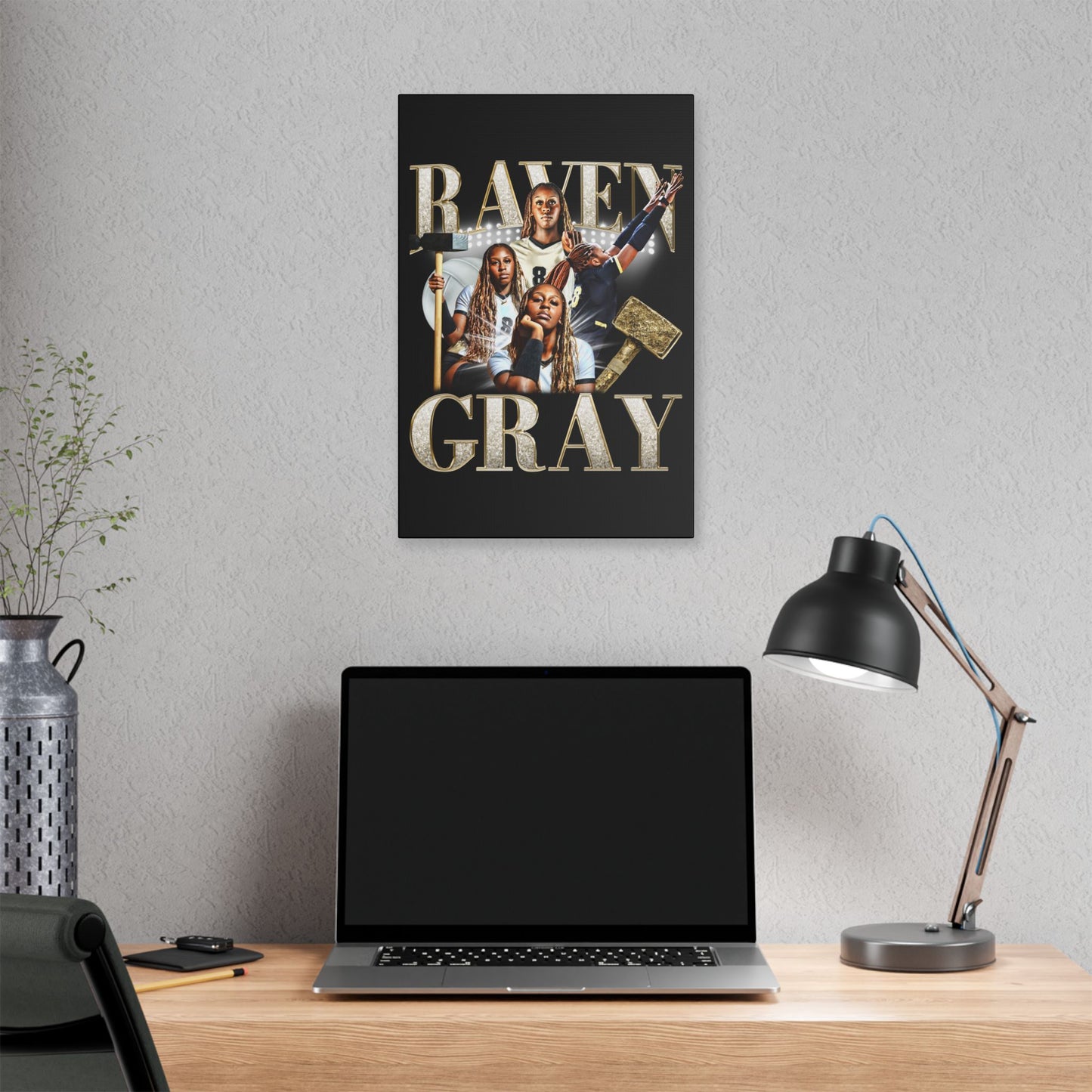 Raven Gray Canvas