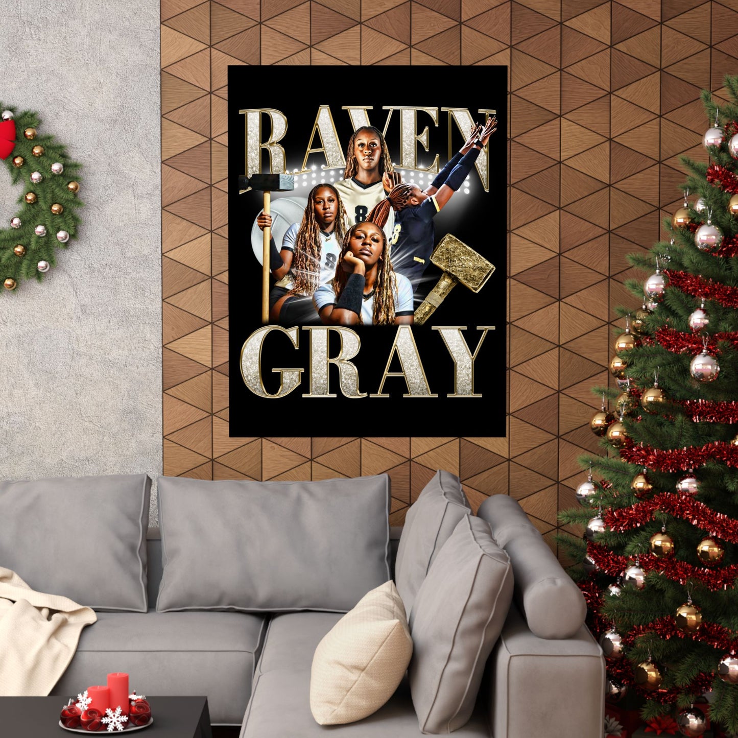 Raven Gray Poster