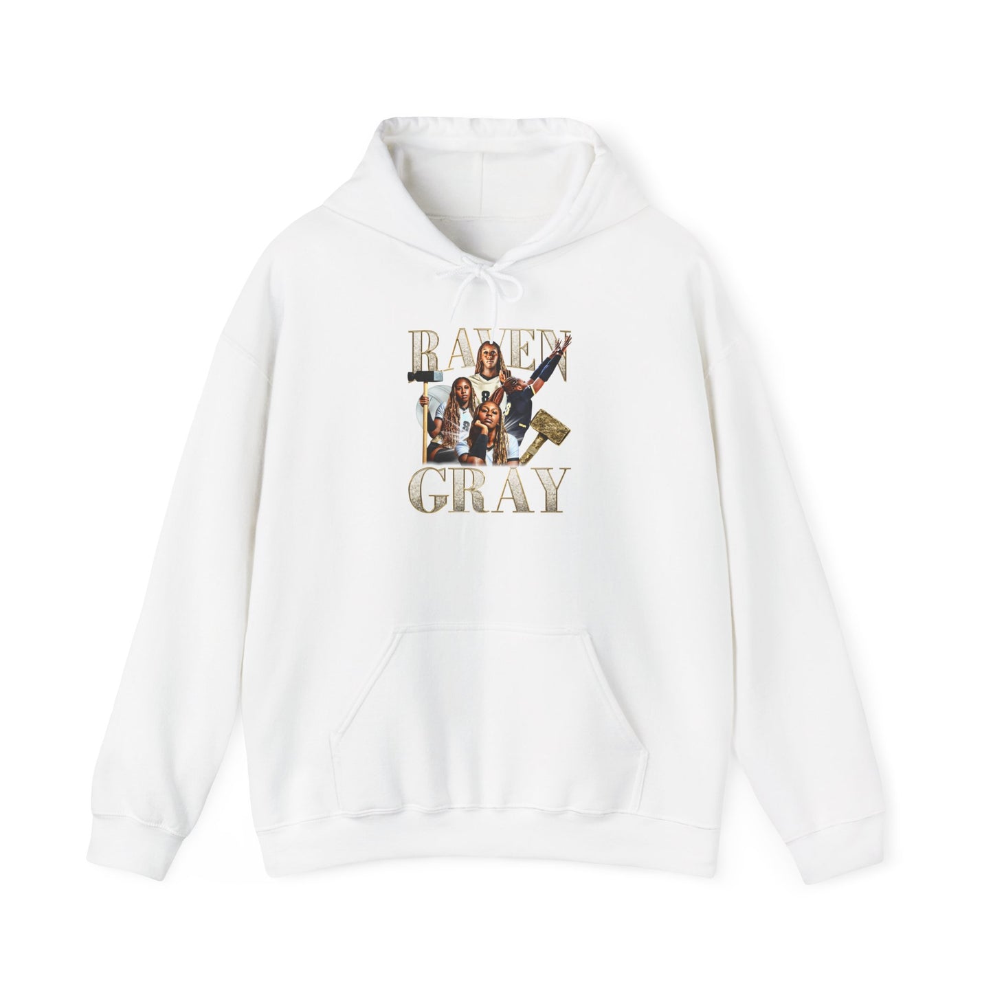 Raven Gray Hooded Sweatshirt